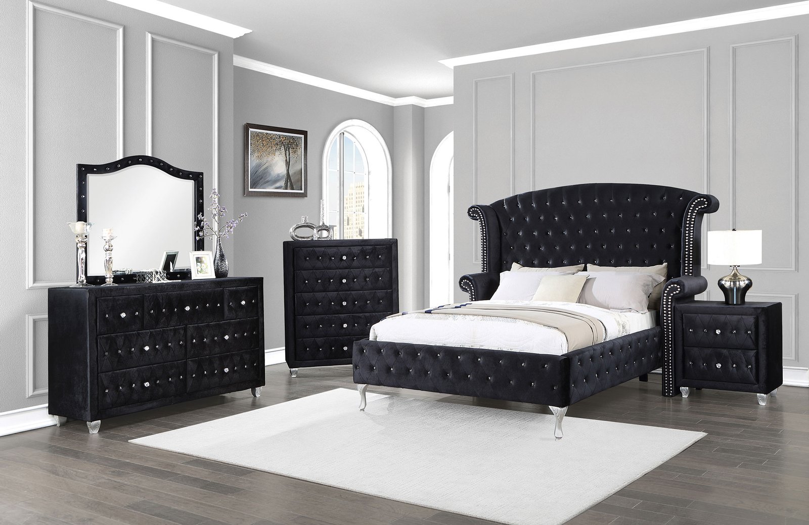 Imperial Black Bedroom Collection